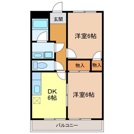 掛川駅 徒歩21分 2階の物件間取画像